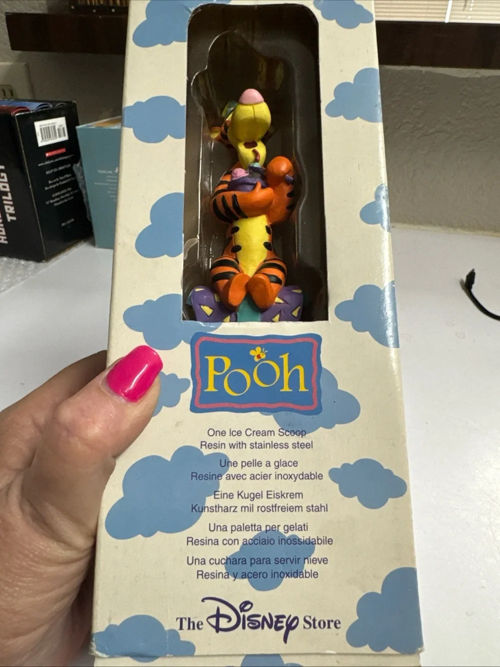 Disney Tigger Ice Cream Scoop - Orange, Black, Yellow, Purple boxed